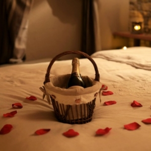 Lit de la suite romantique 