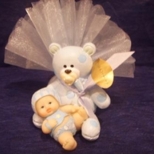 ours bebe bleu 2.30 € garni h 6 cm l 4 cm