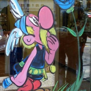 vitrine, peinture, festival, BD, bande, dessinee, mantes la jolie, jean-marie lesage, olympus u 760,