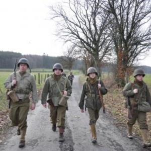 Bihain: 4ème marche en souvenir de la 83ème division d'infanterie.