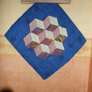 42. coussin atelier Casbah, Alger, patchwork: 8 euros