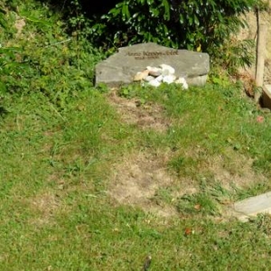 La tombe "ecologiste" d'Anneke Mol.