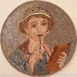 Sappho (mosaique, Pompei).