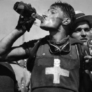 Ferdi Kubler, vainqueur de la "doyenne", Liege-Bastogne-Liege, en 1950 et 1951. Et du tour de France en 1950
