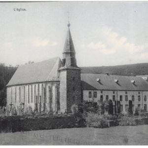 1 Eglise, Vieux cimetiere, Presbytere avt g.