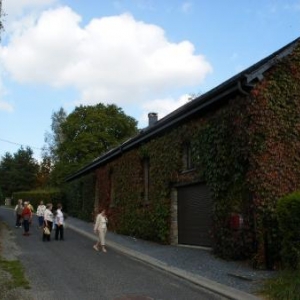 rue Ste-Anne, endroit approximatif de l'ancienne chapelle et du "Friedhof" autrichien (vers 1790)