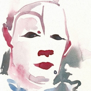 clown de cirque aquarelle