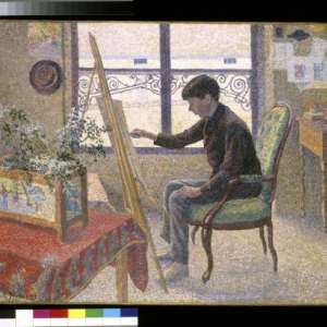Lucien Pissarro, Interieur van het atelier, 1887