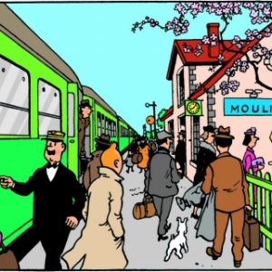 TINTIN À TRAIN WORLD à la gare de Schaerbeek du 6 décembre 2016 au 16 avril 2017