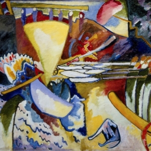 Wassily Kandinsky, Improvisatie 11, 1910, Olieverf op doek, 97,5 x 106,5 cm, copyright Russian Museum, St. Petersburg