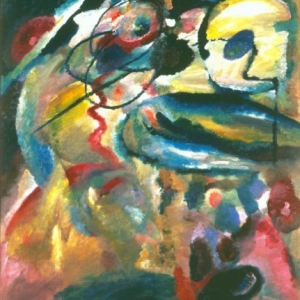 Wassily Kandinsky, Schilderij met cirkel, 1911, Olieverf op doek, 139 x 111 cm, copyright Russian Museum, St. Petersburg