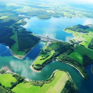 luchtfoto van de meren