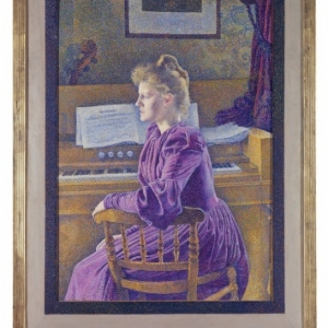 Théo Van  Rysselberghe, Maria Sèthe aan het harmonium, 1891
