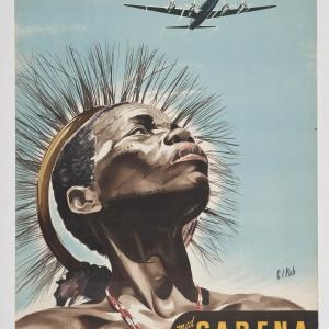 Affiche ‘Belgien. Belgisk Kongo. Sydafrika’, F. De Wyngaert, 1952. 