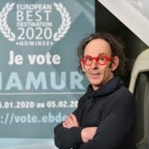 Le comedien Vincent Page vote pour Namur (c) Office du Tourisme de Namur