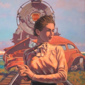 "Incident in Maricopa"/100 x 73 cm (c) Miles Hyman/"Huberty & Breyne Gallery" 2019