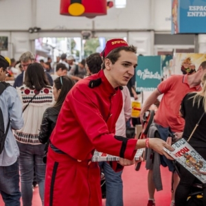 Sur le stand du "Festival Spirou"