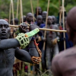 Le "donga" des Surmas, en Ethiopie
