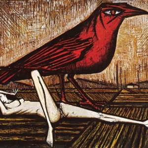  "Les Oiseaux : L Oiseau rouge"/1959 (c) Bernard Buffet/"Galerie Tamenaga"