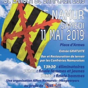 Championnats du Monde de Lancers de Drapeaux, à Namur, le 11 Mai