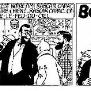 Deux cases publiees dans "Le Soir", en 1942 (c) "Herge/Moulinsart" 2019