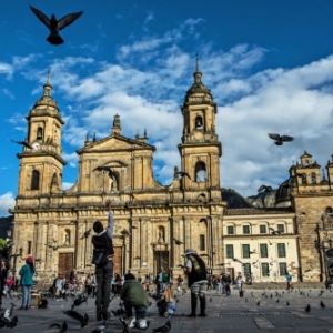  L eglise de San Francisco (XVIIe), dans la "Candelaria" de Bogota (c) "New York Times"