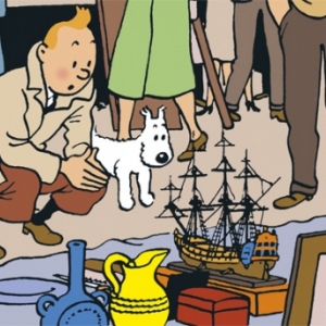 "Tintin" decouvre "La Licorne" (c) "Herge-Moulinsart"