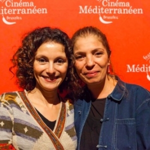Avec son actrice, Nadia Kaci, a Bruxelles, "Rayhana" laureate du "Festival du Cinema Mediterraneen"