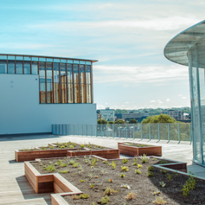 Une terrasse à la vue imprenable, notamment sur la Citadelle (c) Province de Namur (c) "Delta"