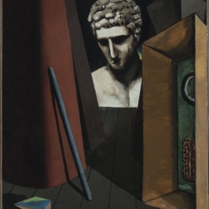 "Melancolie hermetique" (Giorgio de Chirico/1919/62 x 49,5 cm) (c) "SABAM Belgium 2019"