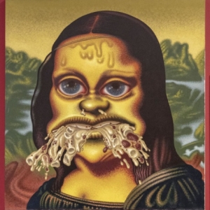 "Mona Lisa throws up Macaroni" (1995) (c) Peter Saul/"Artist s Rights Society", New York/Photo : S. Leonard