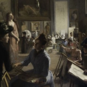 "L'Atelier du Peintre Blanc-Garin", Dagmar De Furuhjelm, 160 x 225 cm, 1890