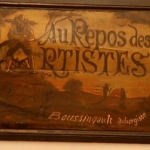 Sur l une des portes du "Repos des Artistes", le nom de l aubergiste : Boussingault