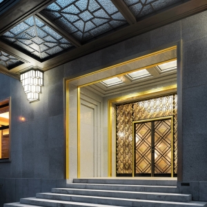 Entrée de la Villa Empain