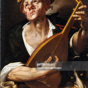 « Paysan jouant du Luth » (Bartolomeo Passerotti/fin XVIe siècle) © « Collection BPER »/Modène