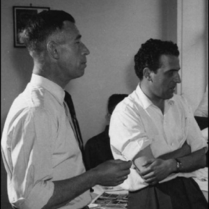  De gauche a droite, "Herge" (Georges Remy) et Jacques Martin (c) "Collection Jacques Martin"