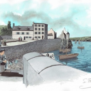   Planche originale realisee pour la presente Exposition a la "Comic Art Factory" (c) Serge Fino