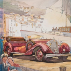"Mercedes-Benz des Annees 1930" (c) Henry Kolodziej/"Berko Fine Paintings"