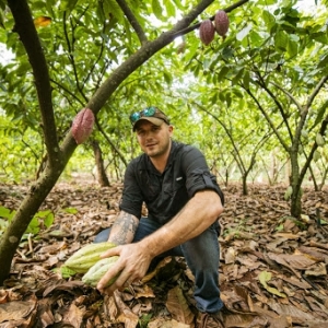 Mathieu Brees dans son « Hacienda Criollo Cacao Maya », au Mexique © « Train World »