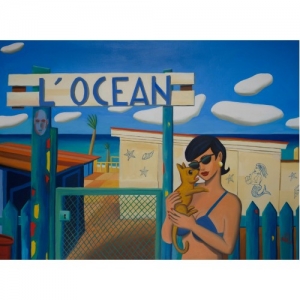 "L Ocean" 100 x 73 cm (c) Jacques de Loustal
