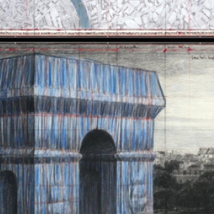  "L Arc de Triomphe empaquette" (c) "Christo"/"Guy Pieters Gallery"