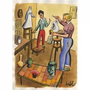 "Atelier 1" 57 x 75,5 cm (c) Jacques de Loustal