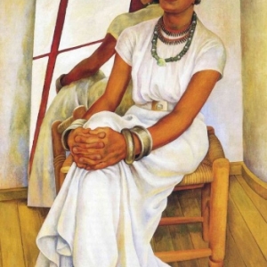 Oeuvre de Diego Rivera, exposee au "Musee de l Hospice Comtesse"