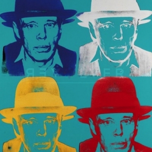 "Portrait de Joseph Beuys"/1980/102 x 80 cm/Andy Warhol/Coll. Prov. du Hainaut/"BPS22"