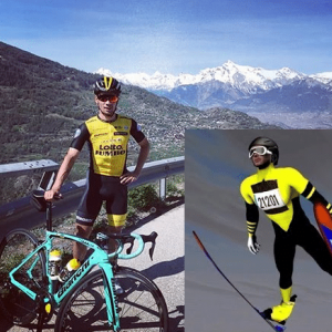 Primož Roglič , sauteur à ski avant de devenir coureur cycliste © Photos : "DR"