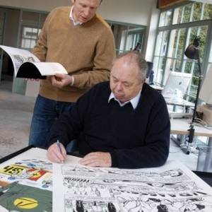 Jean et Philippe Graton, à la fin des années ’90 © « Graton Editeur »/« Fondation Michel Vaillant »