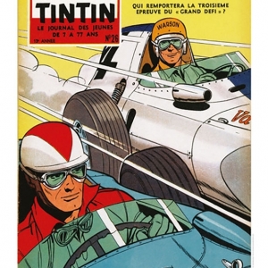 Affiche de la Couverture du « Journal de Tintin » 1958/N°26 © Jean Graton/« Graton Éditeur »/2018