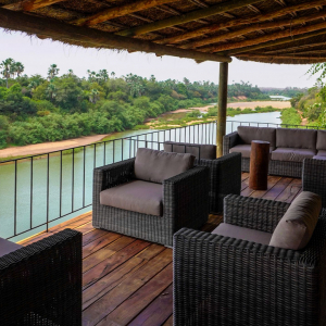 Le "Niokolodge", au Sénégal © Philippe Taminiaux