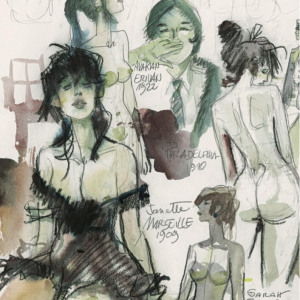 Croquis de quelques-unes de ses héroïnes (Hugo Pratt) © « Cong S.A. »