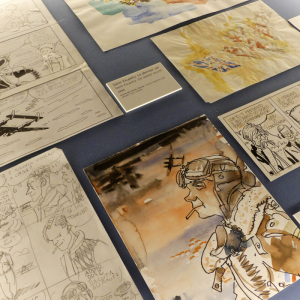 « Corto Maltese » : Croquis, planches originales & aquarelle pour la couverture du « Dernier Vol » (H. Pratt) © « Cong S.A. »